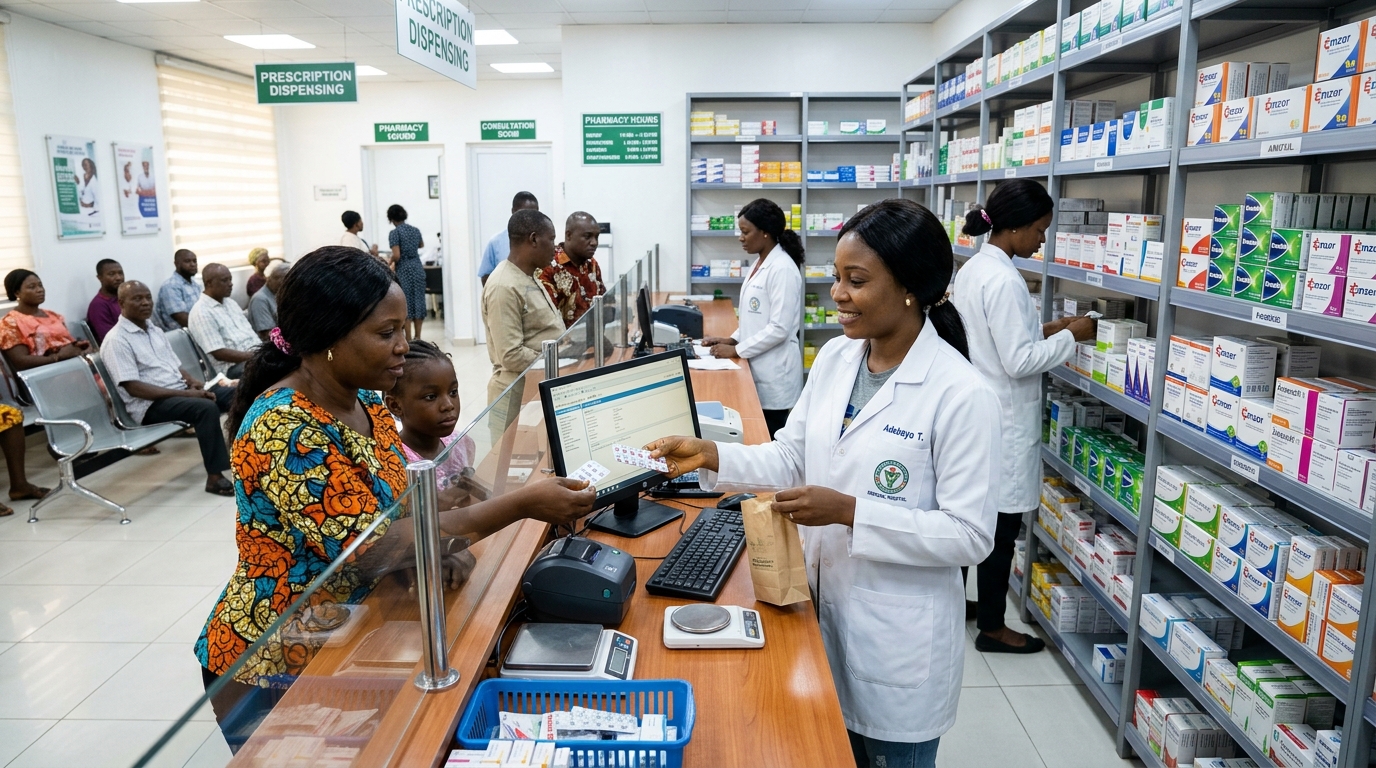 Pharmacy services dispensing medication to patients